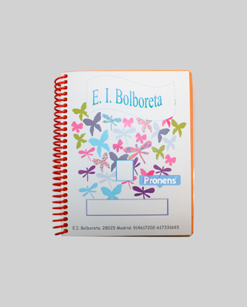 agenda escuela infantil personalizada