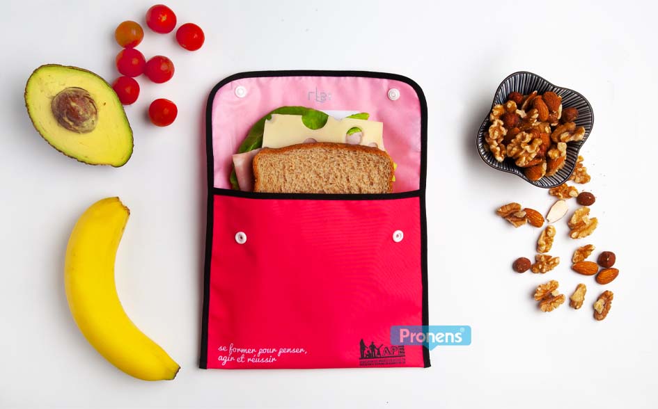 Envoltorio ecológico porta snacks y porta bocadillos personalizado -  Envoltorio para comida, reutilizable y sostenible.