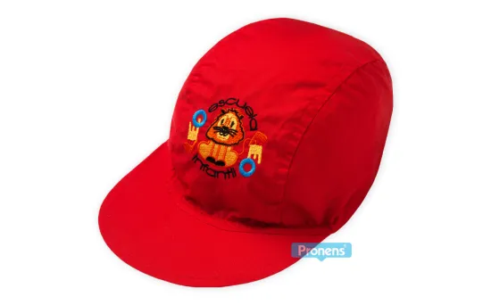 gorra de tela infantil personalizada logo bordado