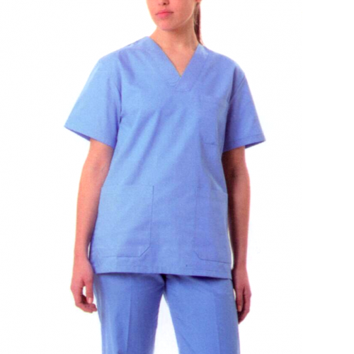 Fabricante de  blusón sanitario unisex personalizado para personal de enfermería y personal sanitario