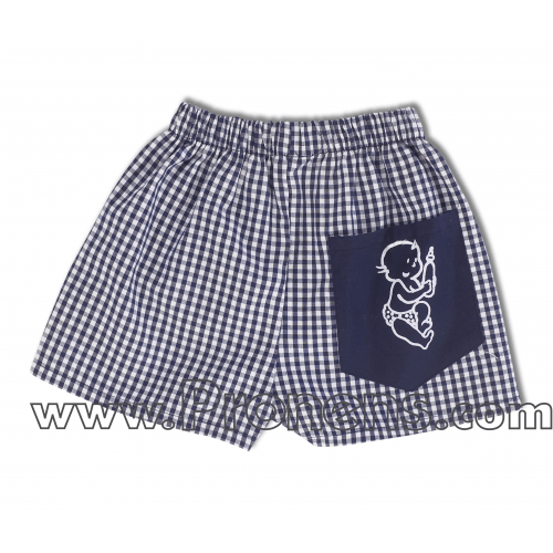 pantalon cuadro marino guardería - uniformes escolares guarderías