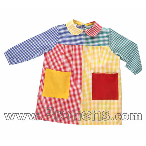 batas babys escolares patchwork  - uniformes escolares 