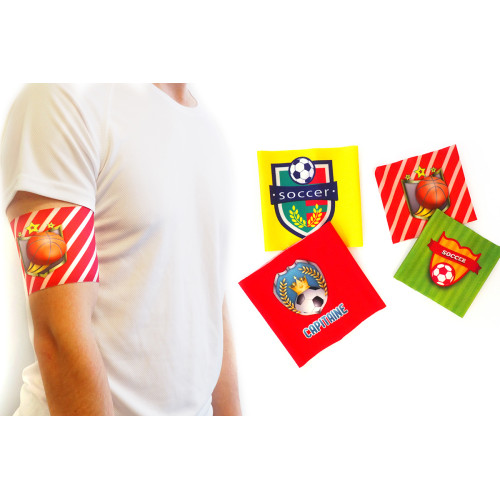 Brazaletes deportivos elásticos de capitán en alta calidad personalizados