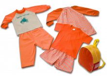Kit escolar guardería naranja - Uniformes guardería Pronens