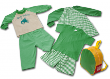 Kit escolar guardería verde (no disponible en stock) - Uniformes guardería Pronens