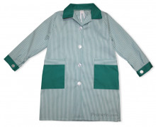 Batas escolares personalizadas para colegios cuello camisa verde