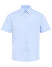 Camisa escolar azul manga corta - camisas escolares Pronens
