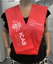 Fabricante de Banda beca graduación de tela personalizada Medida XL 2000x150 mm