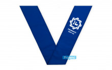 Fabricante Becas bandas graduación personalizadas de tela Azul Royal para colegios y universidades para Colegio Jesús Maria
