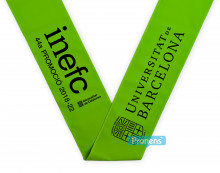 Fabricant Beques bandes graduació personalitzades de tela Festuc per a col·legis i universitats per a Universitat de Barcelona INEFC