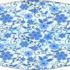 Masque barrière lavable fleurs bleues Ref.03.130038 - AFNOR SPEC S76-001 