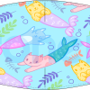 Manufacturer of Face Covering mask CWA17553 Ref.03.13005 mermaids