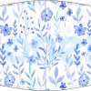 Masque barrière lavable fleurs bleues Réf.03.130066 - AFNOR SPEC S76-001