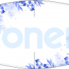 Masque barrière Blanc fleurs bleu Réf.03.130082 - AFNOR SPEC S76-001