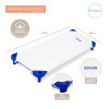 Fabricante de Funda Sábana ajustable para cuna y hamacas apilables de guarderías y colegios - medidas