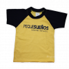 Fabricante textil camisetas escolares personalizadas mangas ranglan marino amarillo para colegios y escuelas infantiles