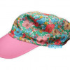 Fabricante de gorra de tela infantil full print HD con estampado floral