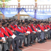Banda graduación fieltro alta calidad tamaño XL para Whitesands School Nigeria 2
