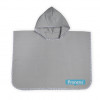 Fabricante de poncho capa de baño infantil bebé tejido gofre waffle personalizado gris 1001