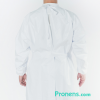 Manufacturer of Waterproof Protective Isolation Gowns with open back in EVA fabric COVID19 - back