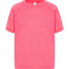 Camiseta técnica infantil personalizada rosa coral
