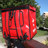 espalda Fabricante mochila delivery personalizada pizzas 45x45x45 medida mochila Glovo extendida