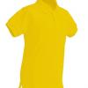 Polo escolar de manga corta amarillo para escuelas infantiles - Polos escolares Pronens