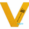 Fabricante Becas bandas graduación personalizadas de tela Amarillo para colegios y universidades para Colegio Regina