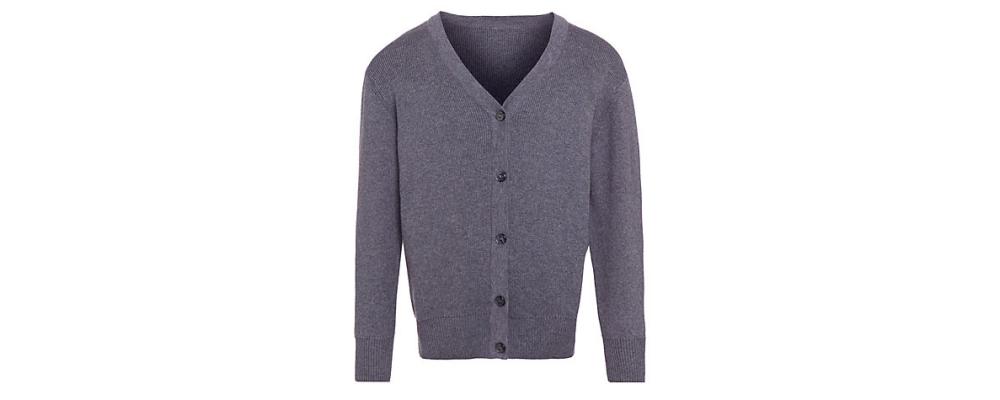 Cardigan colegial gris - Uniformes escolares Pronens