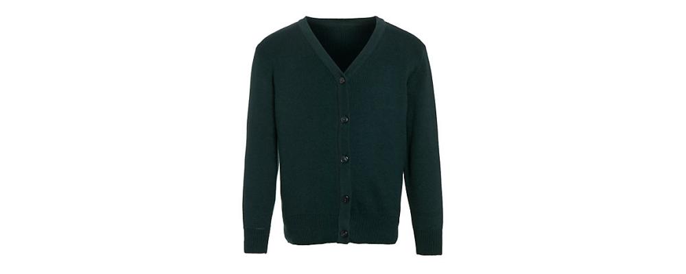 Cardigan colegial verde - Uniformes escolares Pronens