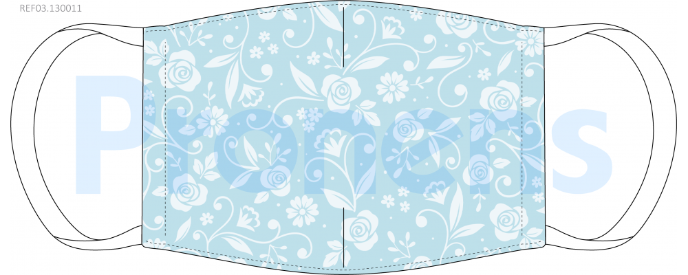 Manufacturer of Face Covering mask CWA17553 Ref.03.130011 blue