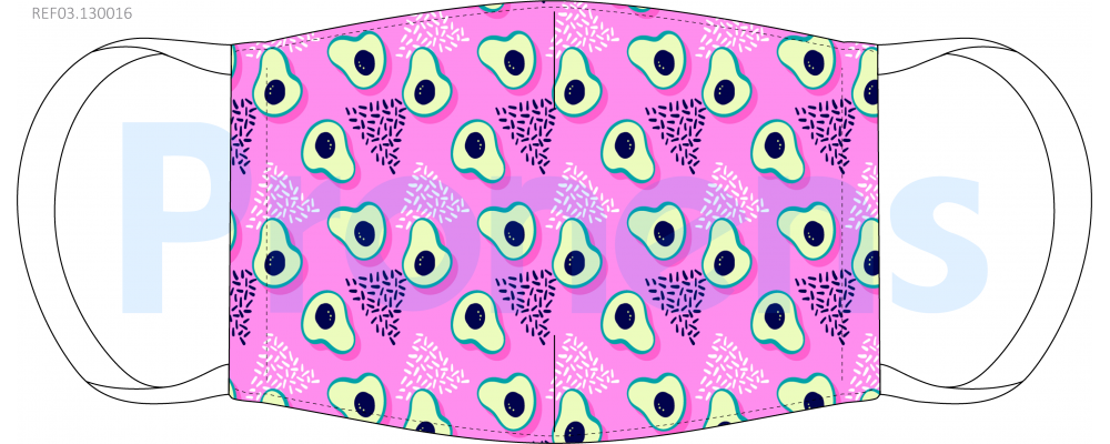 Manufacturer of Face Covering mask CWA17553 Ref.03.130016 avocados