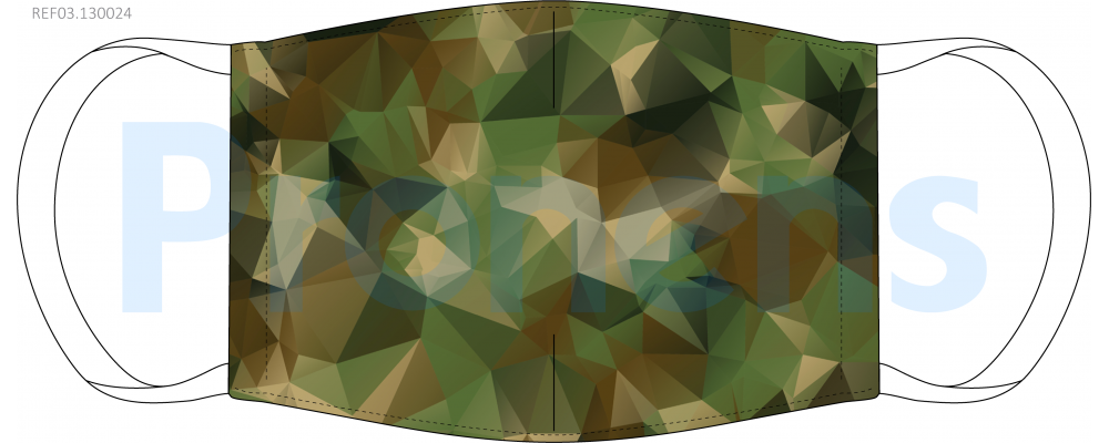 Manufacturer of Face Covering mask CWA17553 Ref.03.130024 camouflage