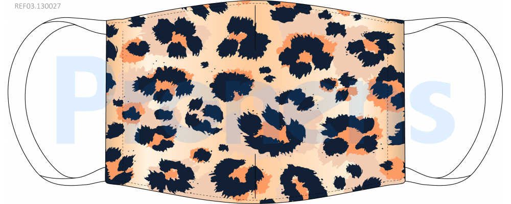 Manufacturer of Face Covering mask CWA17553 Ref.03.130027 leopard