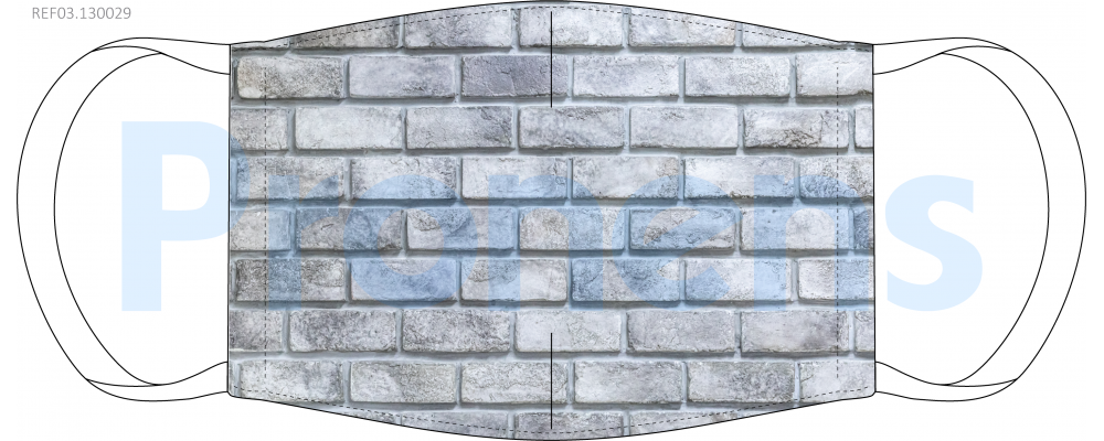 Masque barrière lavable Mur Réf.03.130029 - AFNOR SPEC S76-001