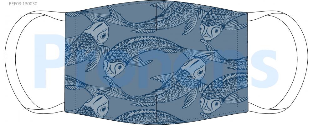Manufacturer of Face Covering mask CWA17553 Ref.03.130030 koi fish