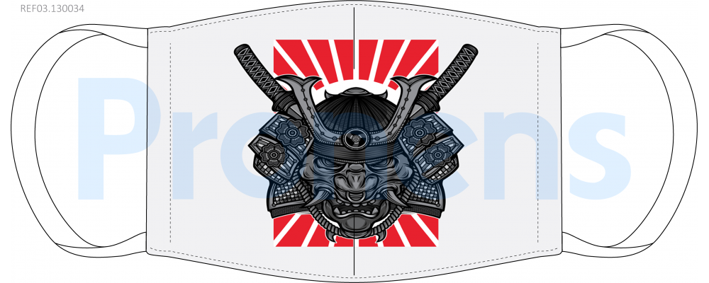 Manufacturer of Face Covering mask CWA17553 Ref.03.130034 samurai