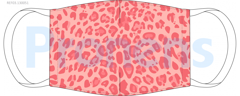 Face Covering mask CWA17553 Ref.03.130051 coral leopard
