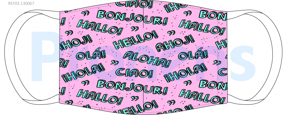 Face Covering mask reusable CWA17553 Ref.03.130067 aloha
