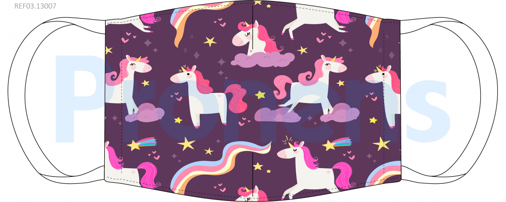Manufacturer of Face Covering mask CWA17553 Ref.03.13007 unicorn space
