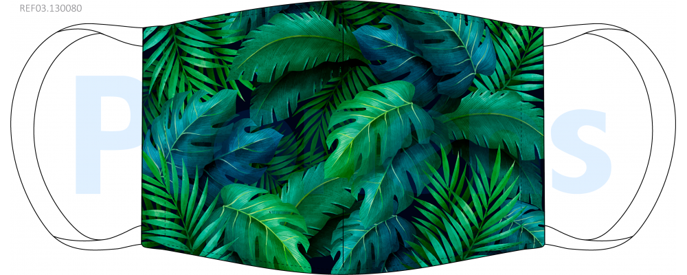 Face Covering mask reusable CWA17553 Ref.03.130080 jungle