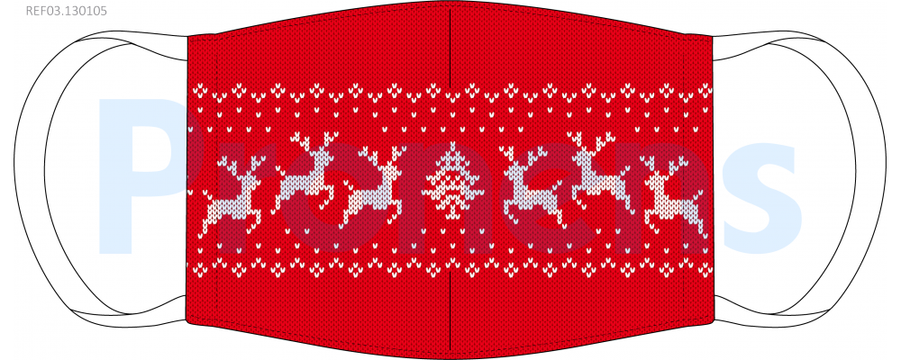 Face Covering mask washable CWA 17553 Ref.03.130105 christmas