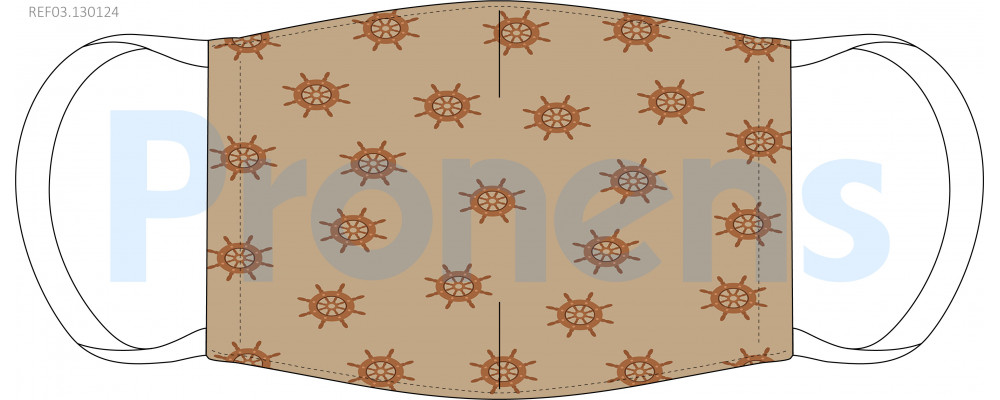 Face Covering mask CWA 17553 Ref.03.130124 sailor motifs