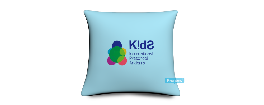 Funda cojín personalizada para marcas, empresas, escuelas y eventos