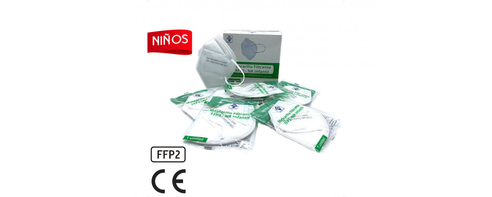 Approved children's FFP2 mask with European approval EN 149: 2001 + A1: 2009