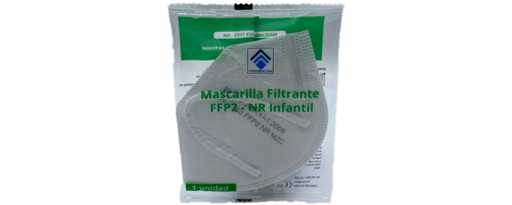 Approved CE FFP2 mask for children with European approval EN 149:2001 + A1:2009