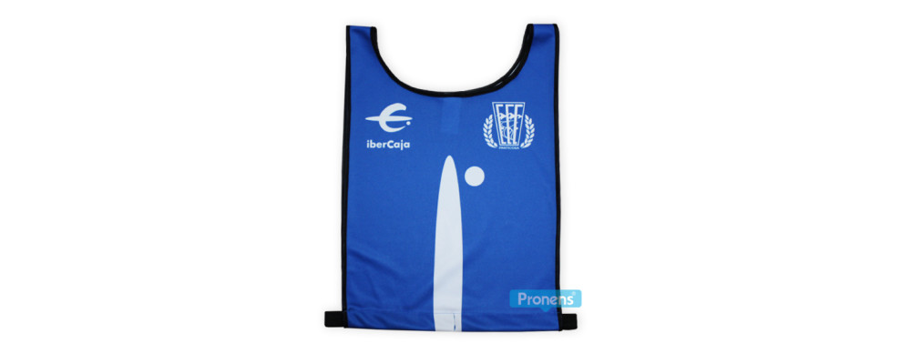 Fabricante de petos dorsal de esquí personalizados para federación española de esquí - color azul