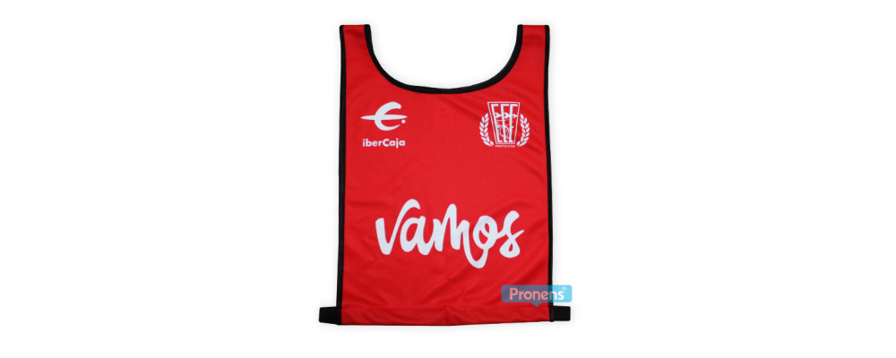 Fabricante de petos dorsal de esquí personalizados para federación española de esquí - color rojo