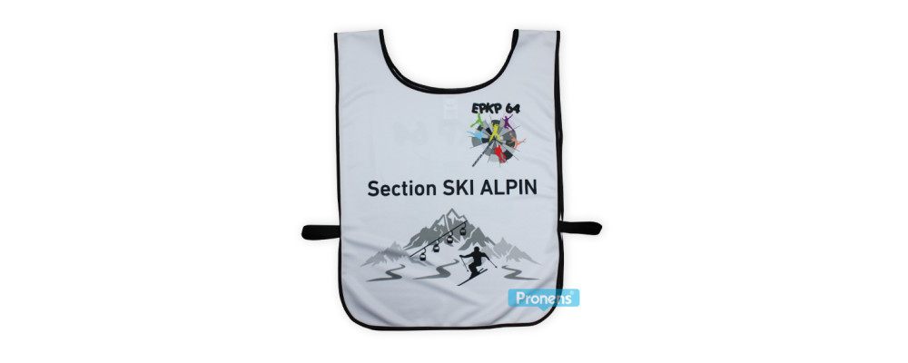 Peto esquí personalizado con banda elástica lateral para Ecole de Ski EPKP 64