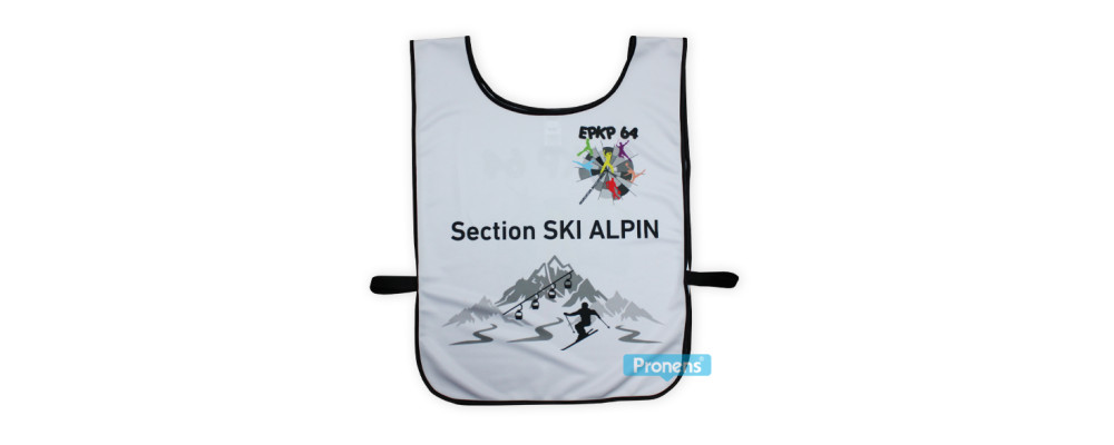 Dossard Chasuble de ski personnalisé pour Ecole de Ski EPKP 64